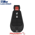 2011-2013 Dodge Jeep / 3-Button Fobik Key / PN: 56046733 / IYZ-C01C (AFTERMARKET)