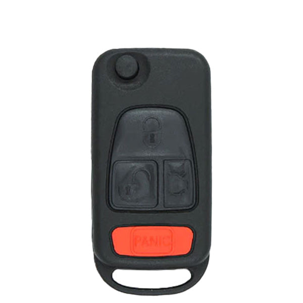 1997-2005 Mercedes ML-Class / 4-Button Remote Flip Key / PN: BAP5-67-5RY  / NCZMB1K (AFTERMARKET)