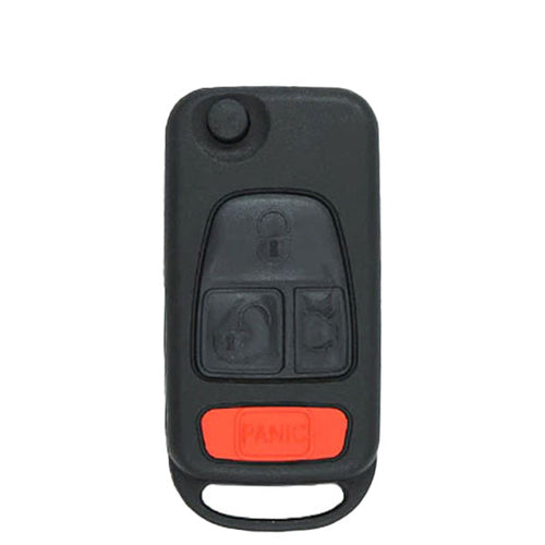 1997-2005 Mercedes ML-Class / 4-Button Remote Flip Key / PN: BAP5-67-5RY  / NCZMB1K (AFTERMARKET)