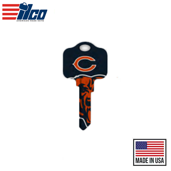 Ilco - NFL TeamKeys - Key Blank - Chicago Bears - SC1 (5 Pack)