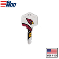 Ilco - NFL TeamKeys - Key Blank - Arizona Cardinals - KW1 (5 Pack)