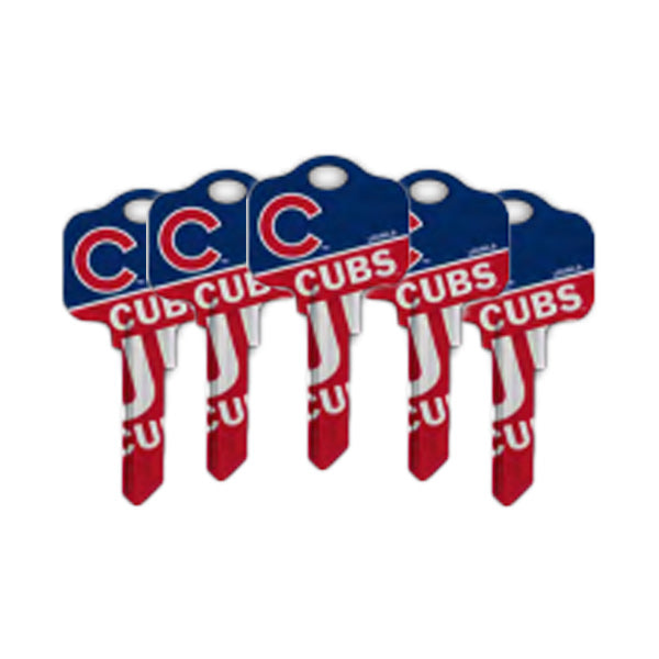 Ilco - MLB TeamKeys - Key Blank - Chicago Cubs - SC1 (5 Pack)