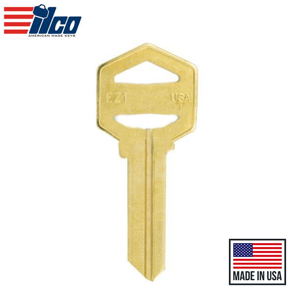 Ilco - EZ1-BR IMPORTED LOCKS Key Blank