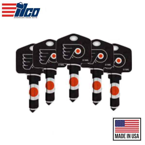 Ilco - NHL TeamKeys - Key Blank - Philadelphia Flyers - SC1 (5 Pack)
