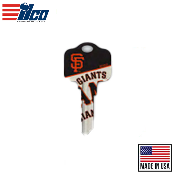 Ilco - MLB TeamKeys - Key Blank - New York Giants - KW1 (5 Pack)