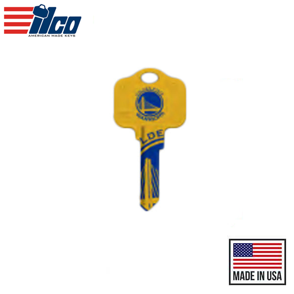 Ilco - NBA TeamKeys - Key Blank - Golden State Warriors - SC1 (5 Pack)