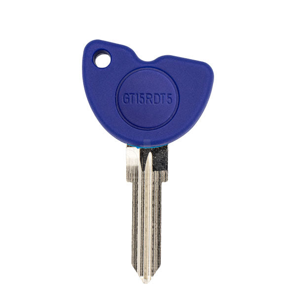1992-2009 Piaggio Peugeot Vespa - GT15RDT5-SI - Transponder Key - (PHILIPS ID T5)