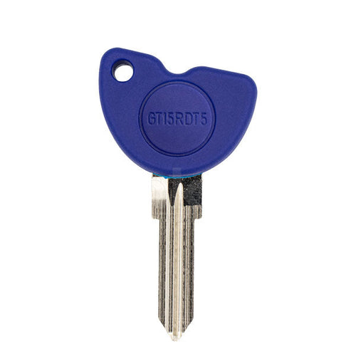 1992-2009 Piaggio Peugeot Vespa - GT15RDT5-SI - Transponder Key - (PHILIPS ID T5)