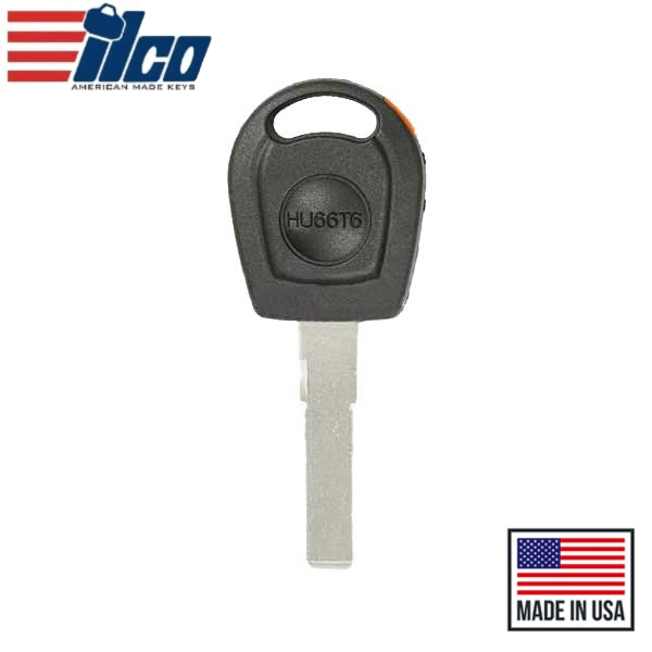 2000-2006 VW / Audi - HU66T6 - Transponder Key - (MEGAMOS ID 48)
