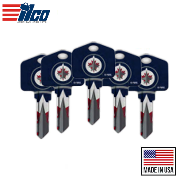 Ilco - NHL TeamKeys - Key Blank - Winnipeg Jets - KW1 (5 Pack)