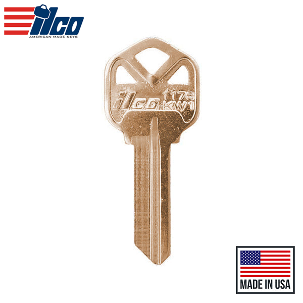 Ilco - KW1-BR Kwikset Key Blank