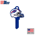 Ilco - NFL TeamKeys - Helmet Edition - Key Blank - Buffalo Bills - KW1 (5 Pack)
