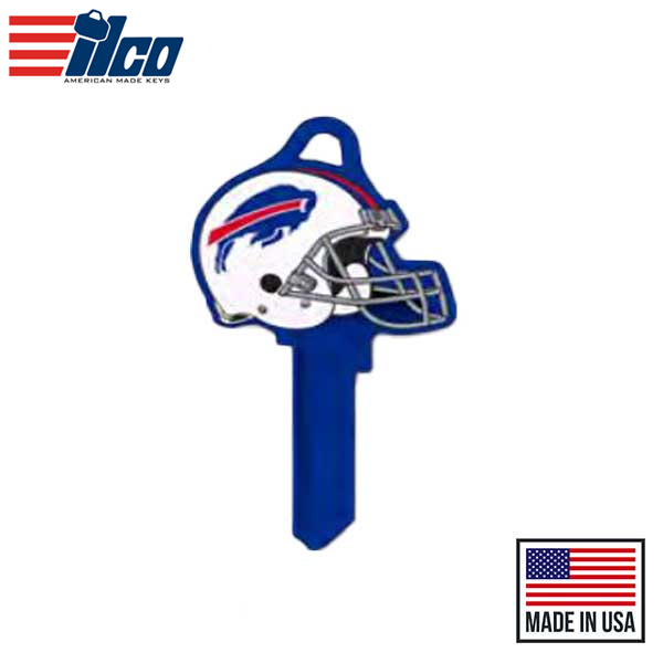 Ilco - NFL TeamKeys - Helmet Edition - Key Blank - Buffalo Bills - KW1 (5 Pack)
