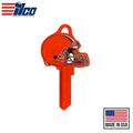 Ilco - NFL TeamKeys - Helmet Edition - Key Blank - Cleveland Browns - KW1 (5 Pack)