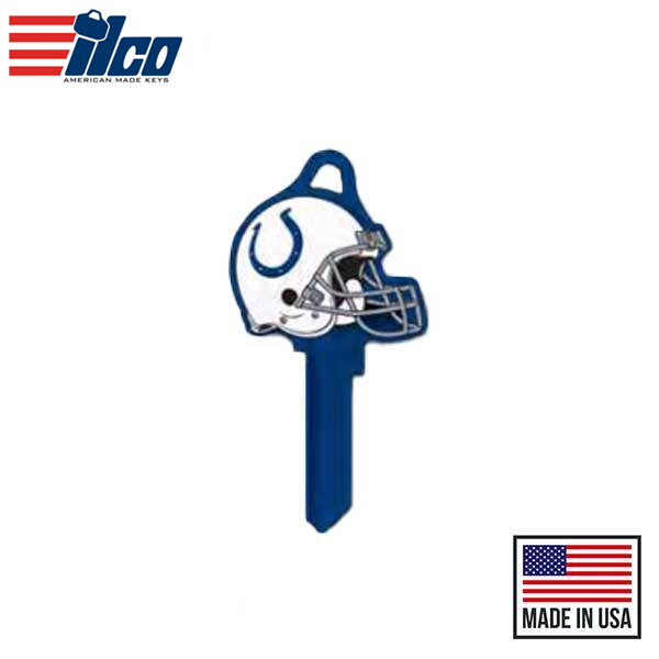 Ilco - NFL TeamKeys - Helmet Edition - Key Blank - Indianapolis Colts - SC1 (5 Pack)