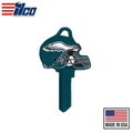 Ilco - NFL TeamKeys - Helmet Edition - Key Blank - Philadelphia Eagles - SC1 (5 Pack)