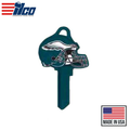 Ilco - NFL TeamKeys - Helmet Edition - Key Blank - Philadelphia Eagles - KW1 (5 Pack)