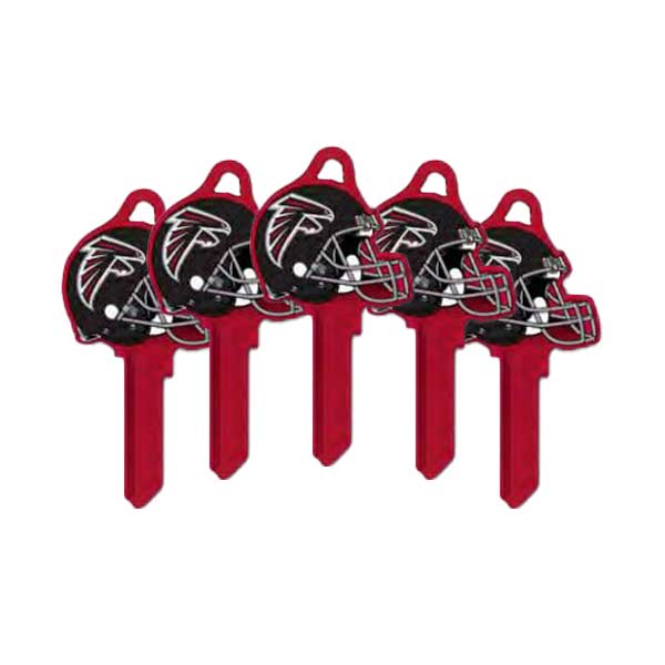 Ilco - NFL TeamKeys - Helmet Edition - Key Blank - Atlanta Falcons - SC1 (5 Pack)