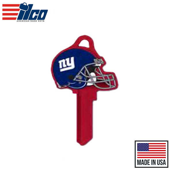 Ilco - NFL TeamKeys - Helmet Edition - Key Blank - New York Giants - KW1 (5 Pack)