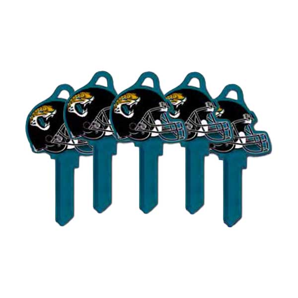 Ilco - NFL TeamKeys - Helmet Edition - Key Blank - Jacksonville Jaguars - SC1 (5 Pack)