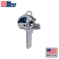 Ilco - NFL TeamKeys - Helmet Edition - Key Blank - Carolina Panthers - KW1 (5 Pack)