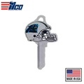 Ilco - NFL TeamKeys - Helmet Edition - Key Blank - Carolina Panthers - SC1 (5 Pack)