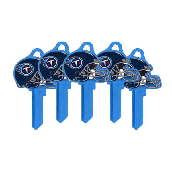 Ilco - NFL TeamKeys - Helmet Edition - Key Blank - Tennessee Titans - KW1 (5 Pack)