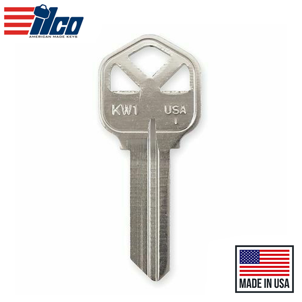 Ilco - KW1-NP KWIKSET Key Blank - 5 Pin or Disc