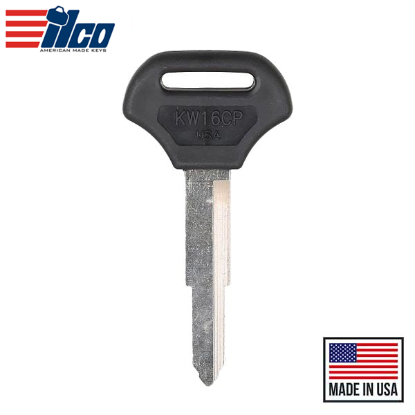 KW16C-P - Kawasaki - Motorcycle / ATV Plastic Head Key Blank - ILCO
