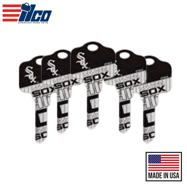 Ilco - MLB TeamKeys - Key Blank - Chicago White Sox - KW1 (5 Pack)