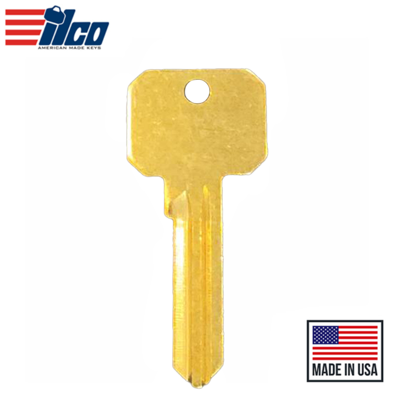 Ilco - NB-RU46 Key Blank - Neuter Bow Brass Finish