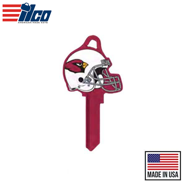 Ilco - NFL TeamKeys - Helmet Edition - Key Blank - Arizona Cardinals - SC1 (5 Pack)