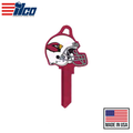 Ilco - NFL TeamKeys - Helmet Edition - Key Blank - Arizona Cardinals - KW1 (5 Pack)