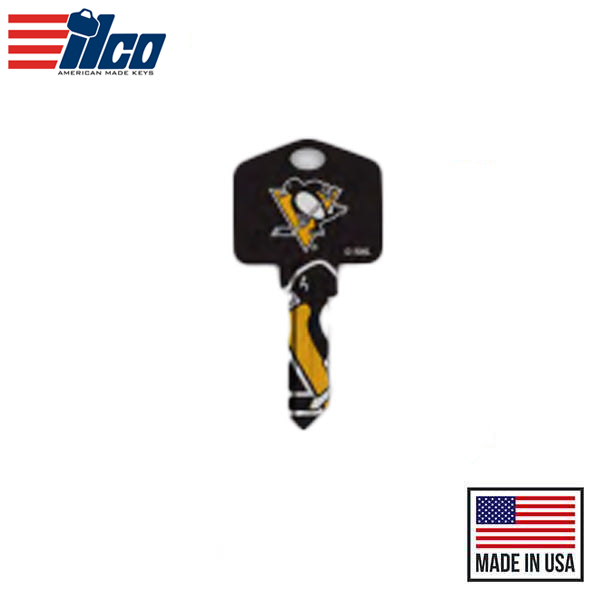 Ilco - NHL TeamKeys - Key Blank - Pittsburgh Penguins - KW1 (5 Pack)