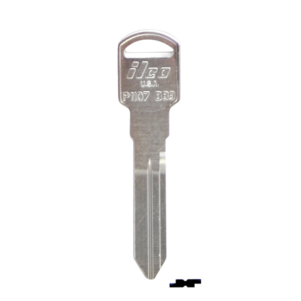Ilco - B89 - P1107 - GM - Metal Key Blank