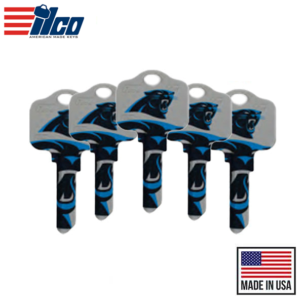Ilco - NFL TeamKeys - Key Blank - Carolina Panthers - SC1 (5 Pack)