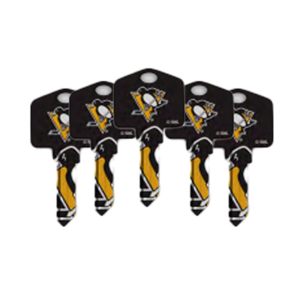 Ilco - NHL TeamKeys - Key Blank - Pittsburgh Penguins - KW1 (5 Pack)