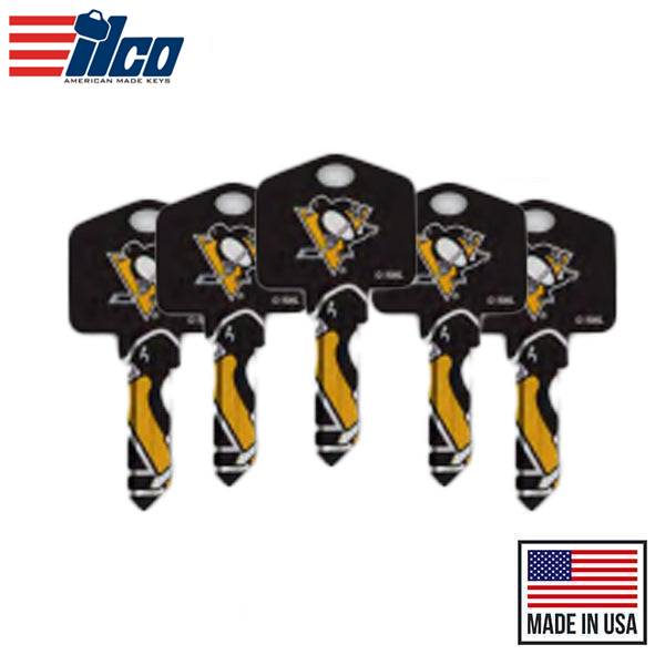 Ilco - NHL TeamKeys - Key Blank - Pittsburgh Penguins - SC1 (5 Pack)