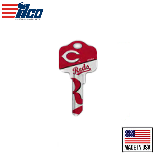 Ilco - MLB TeamKeys - Key Blank - Cincinnati Reds - SC1 (5 Pack)