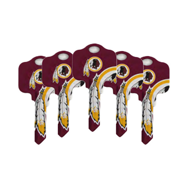 Ilco - NFL TeamKeys - Key Blank - Washington RedSkins - SC1 (5 Pack)