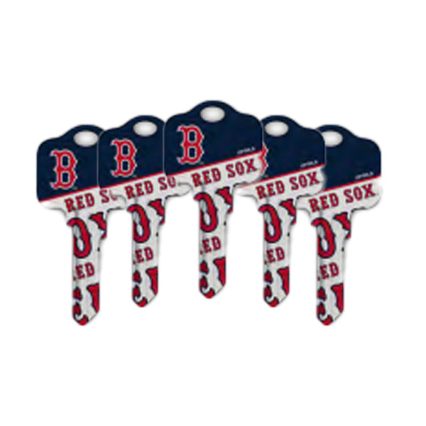 Ilco - MLB TeamKeys - Key Blank - Boston Red Sox - SC1 (5 Pack)