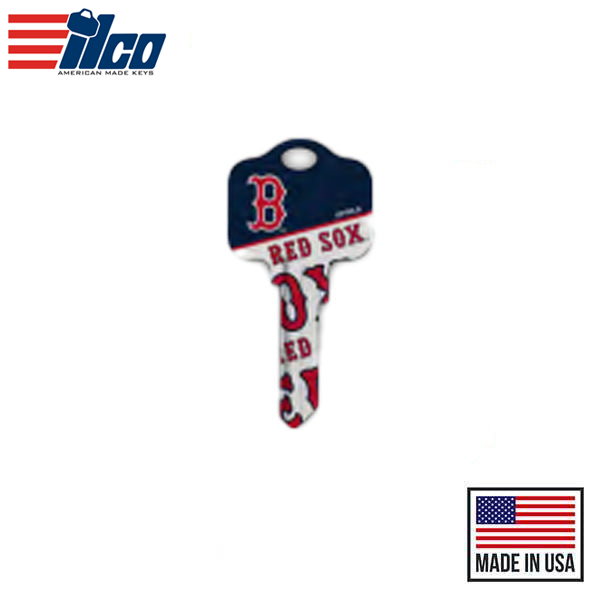 Ilco - MLB TeamKeys - Key Blank - Boston Red Sox - KW1 (5 Pack)