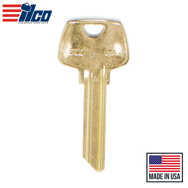 Ilco - S22-BR SARGENT Key Blank