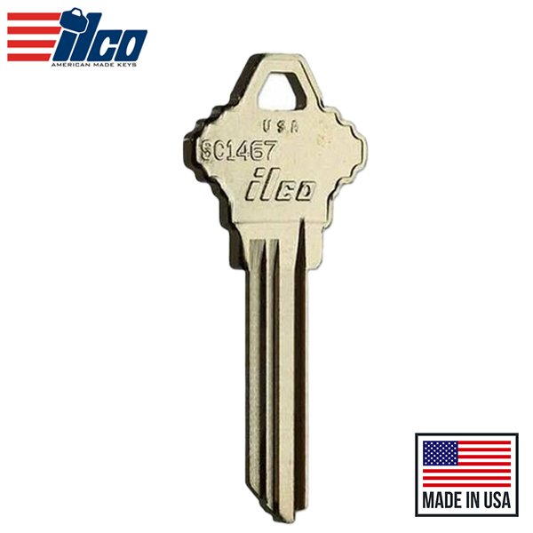 Ilco - SC1467 SCHLAGE Key Blank - Nickel Silver