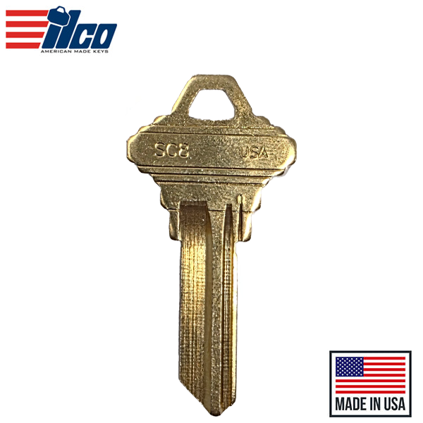 Ilco - SC8-BR SCHLAGE Key Blank