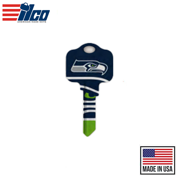 Ilco - NFL TeamKeys - Key Blank - Seattle Seahawks - SC1 (5 Pack)