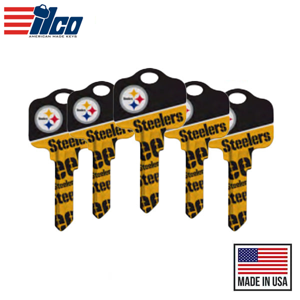 Ilco - NFL TeamKeys - Key Blank - Pittsburgh Steelers - KW1 (5 Pack)