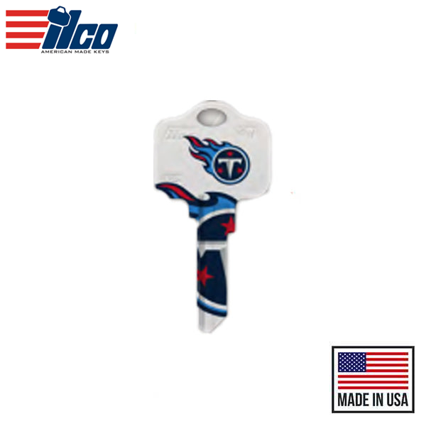 Ilco - NFL TeamKeys - Key Blank - Tennessee Titans - KW1 (5 Pack)