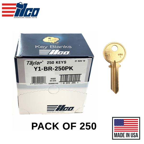 Ilco - Y1-BR YALE Key Blank - 250 Pack
