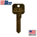 Ilco - NB-CO88 - Key Blank - Neuter Bow Brass Finish